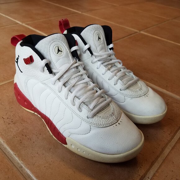 Size 6.5Y Nike Jordan Jumpman Pro GS White Sneakers - Picture 10 of 10